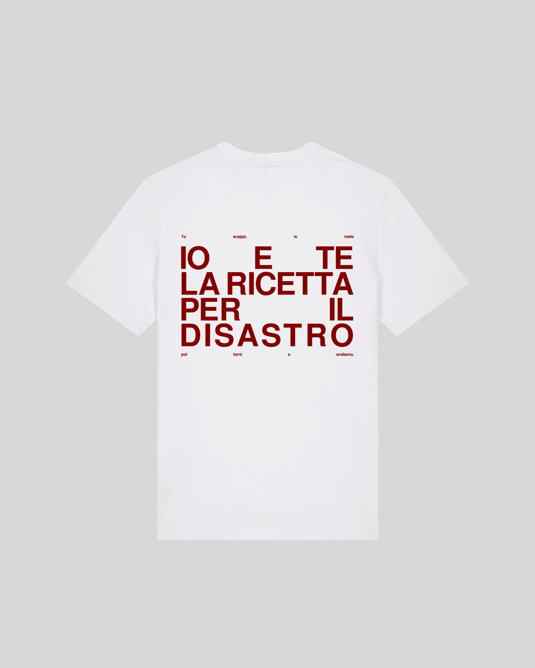 IO E TE LA RICETTA PER IL DISASTRO