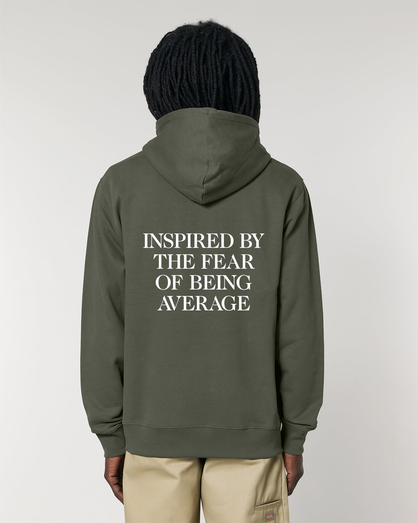Inspired by the fear of being average hoodie online