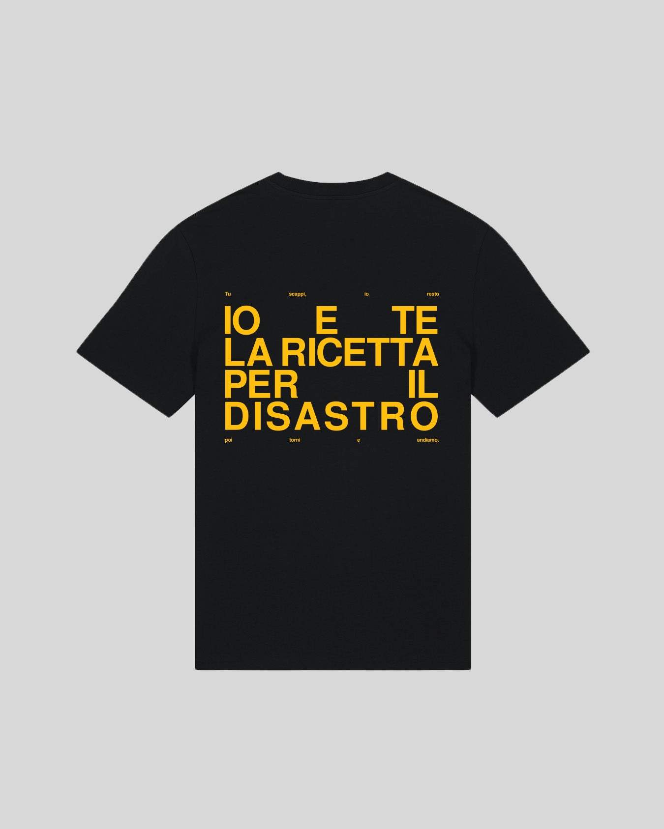 IO E TE LA RICETTA PER IL DISASTRO